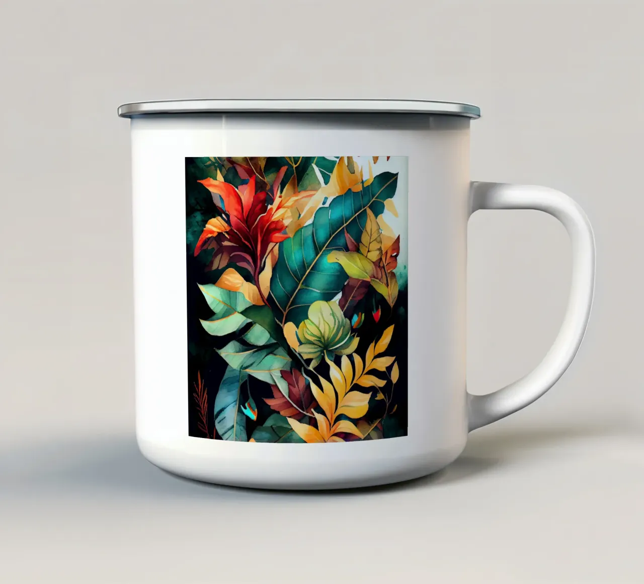 Colori della natura tazza in smalto da Justyna Jaszke JBJart