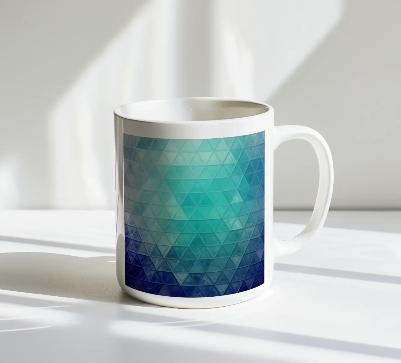 Mosaico blu tazza in ceramica da Justyna Jaszke JBJart