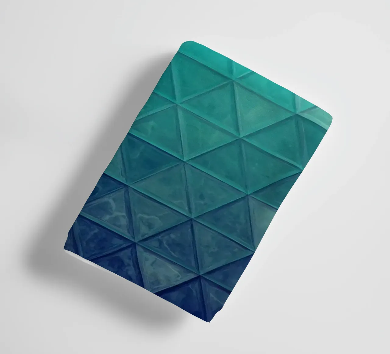 Blue mosaic art towel by Justyna Jaszke JBJart
