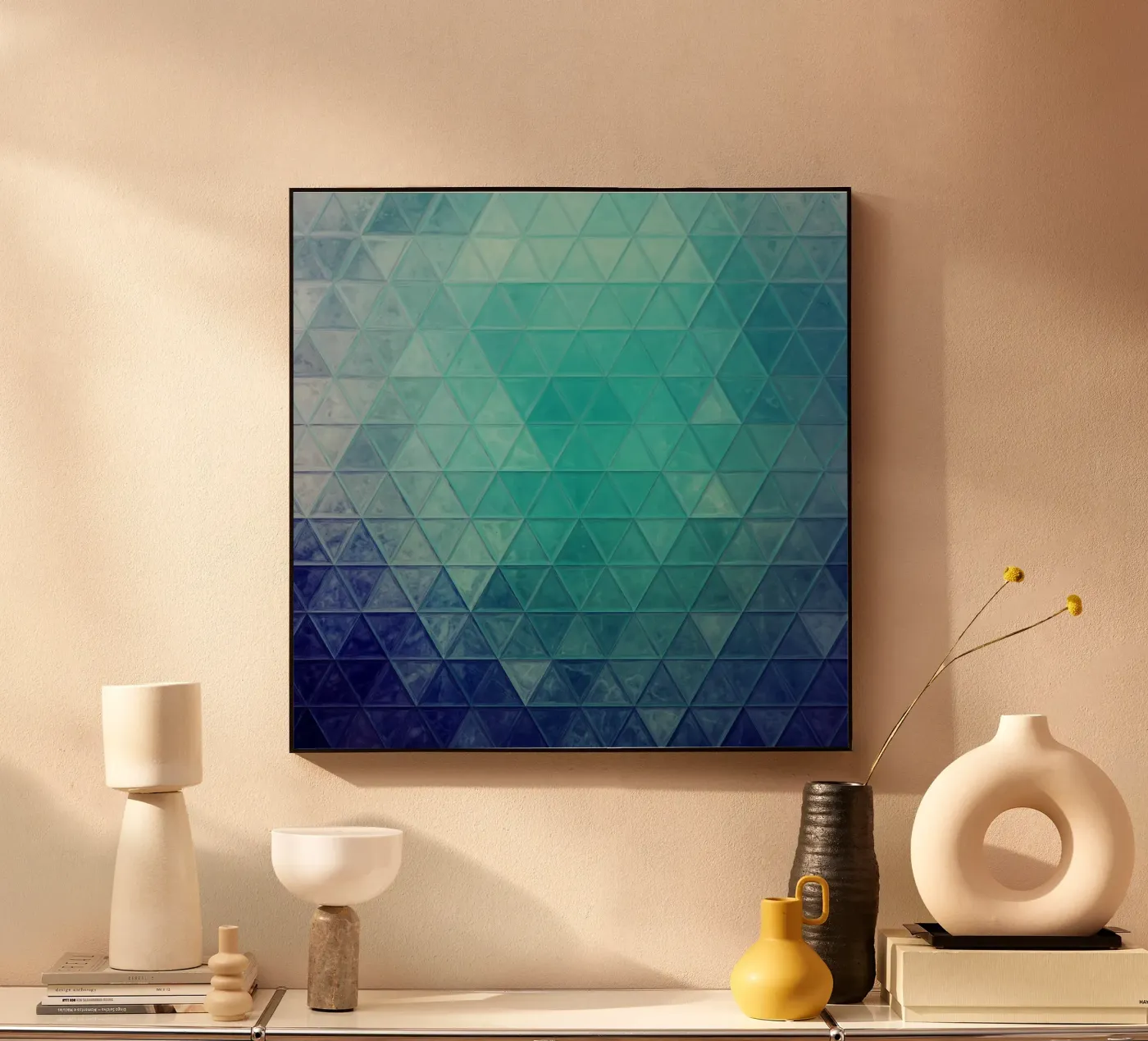 Mosaico blu plexiglass da Justyna Jaszke JBJart