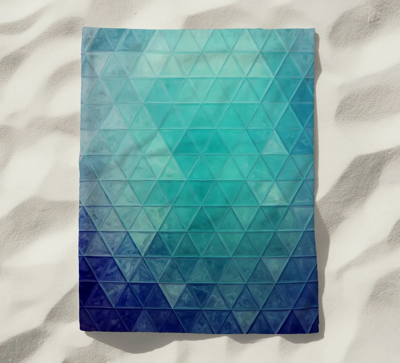 Mosaico blu telo mare da Justyna Jaszke JBJart