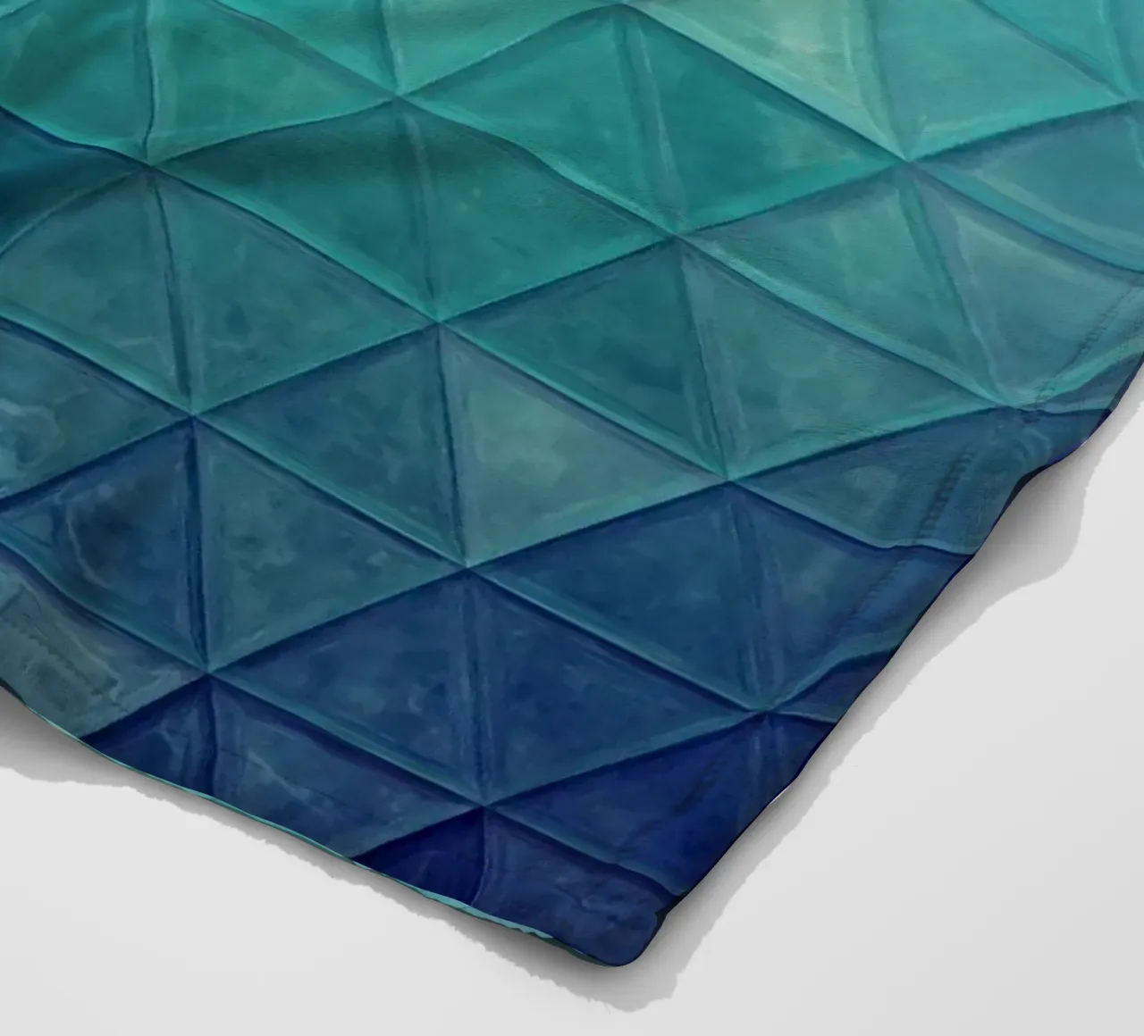 Mosaico blu coperta in pile da Justyna Jaszke JBJart