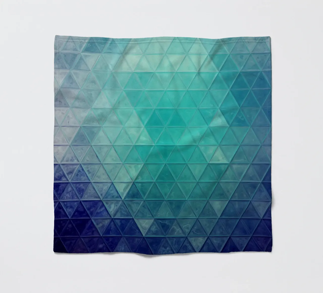 Mosaico blu coperta in pile da Justyna Jaszke JBJart