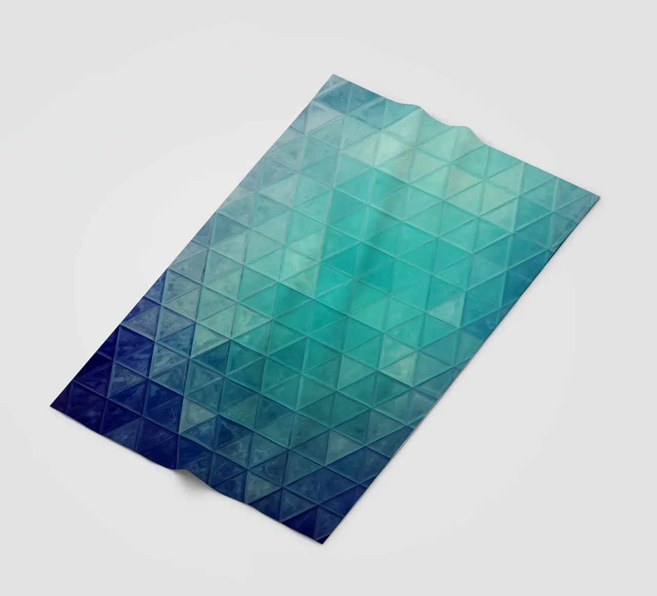 Mosaico blu coperta in pile da Justyna Jaszke JBJart