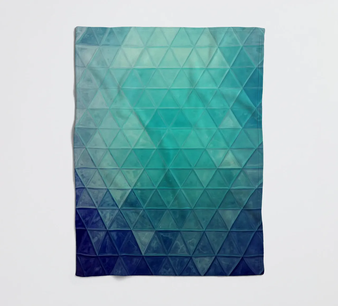 Mosaico blu coperta in pile da Justyna Jaszke JBJart