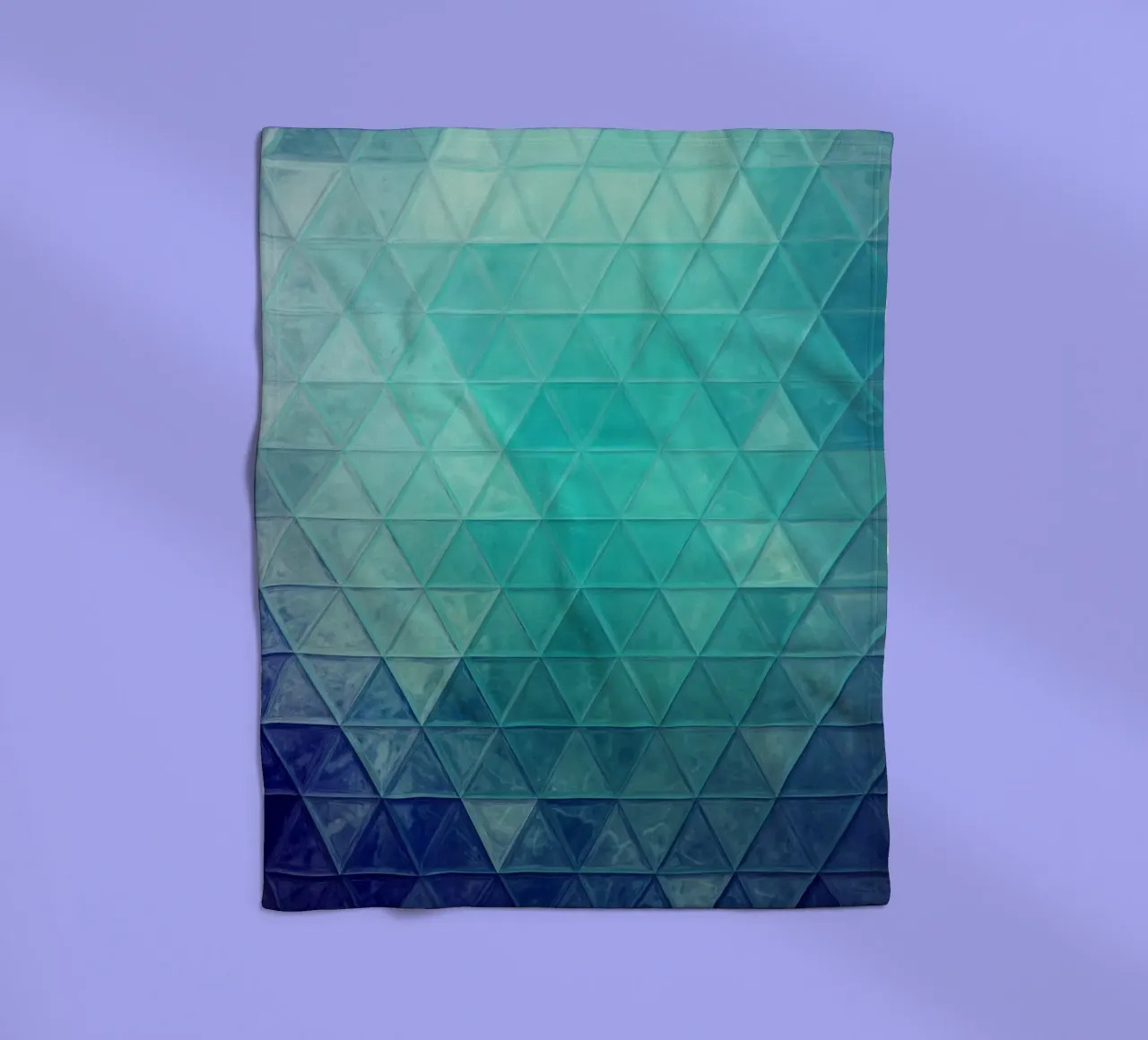 Mosaico blu coperta in pile da Justyna Jaszke JBJart