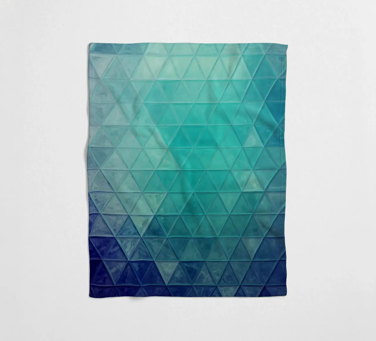 Mosaico blu coperta in pile da Justyna Jaszke JBJart