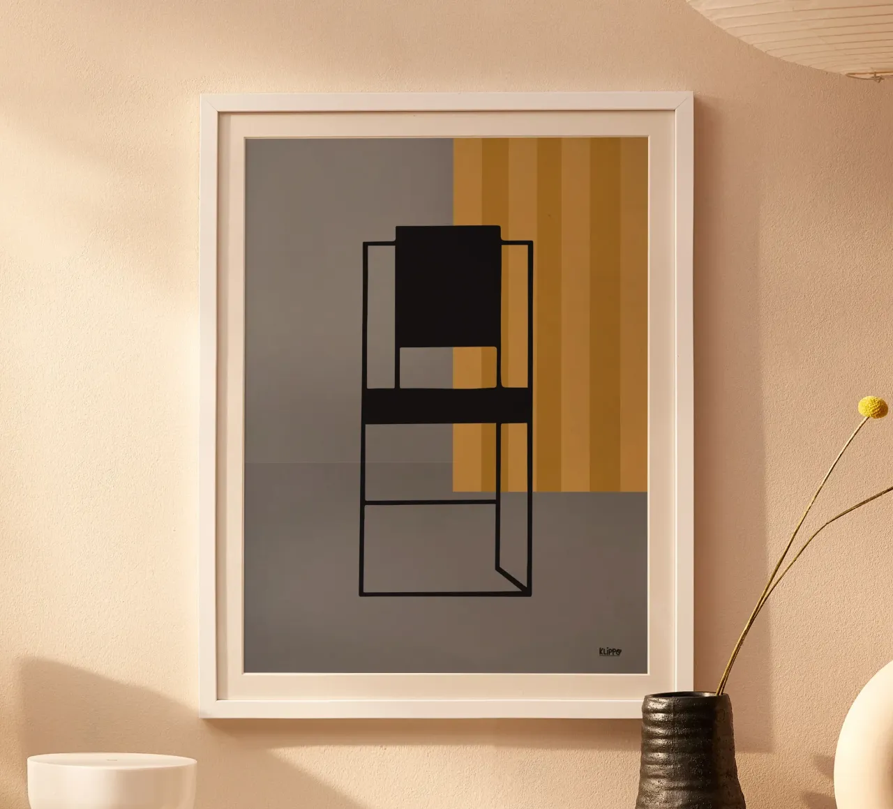 Minimal - Sedia nera poster da Spunk