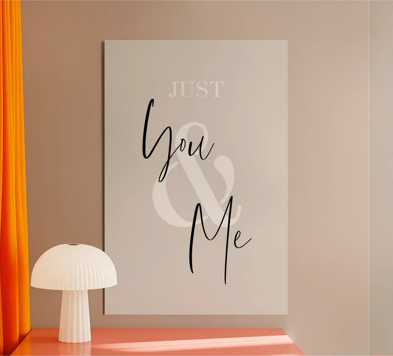 Just You & Me alluminio dibond da Melanie Viola