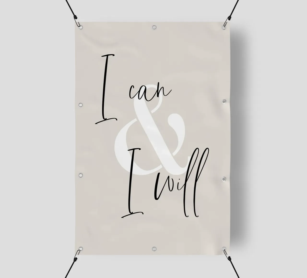 I can & I will telo in pvc da Melanie Viola