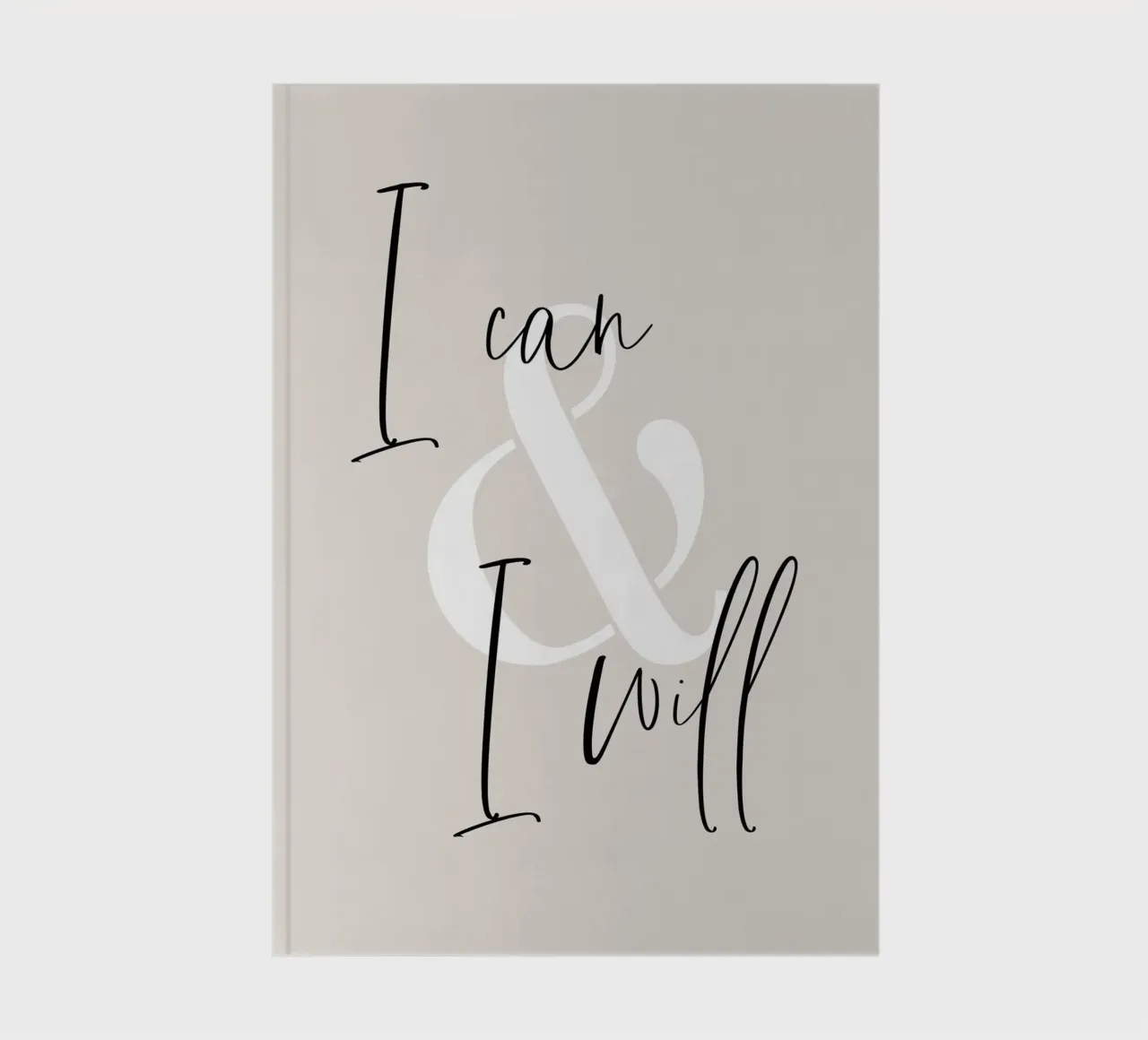 I can & I will notebook by Melanie Viola