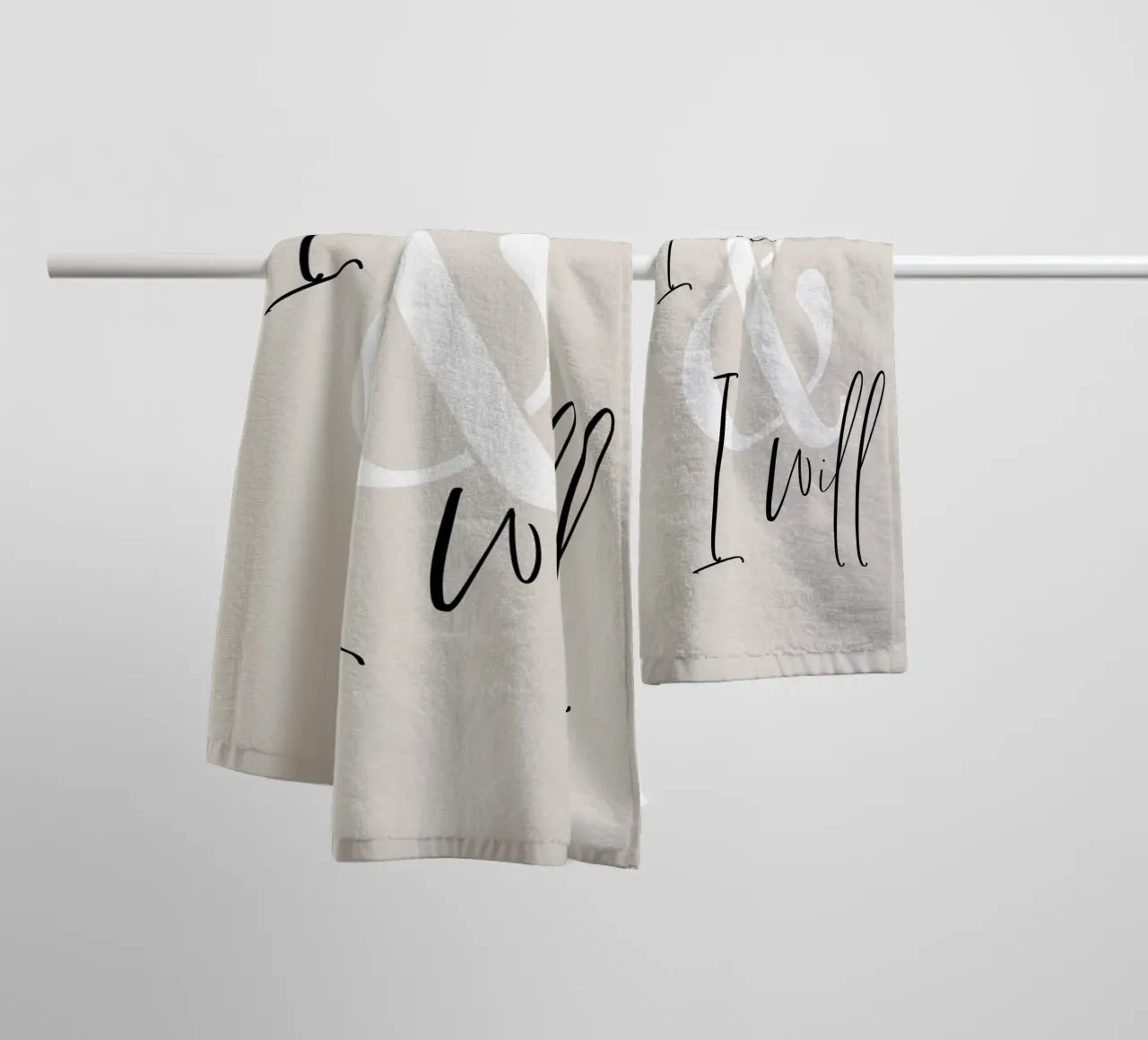 I can & I will asciugamano da bagno da Melanie Viola