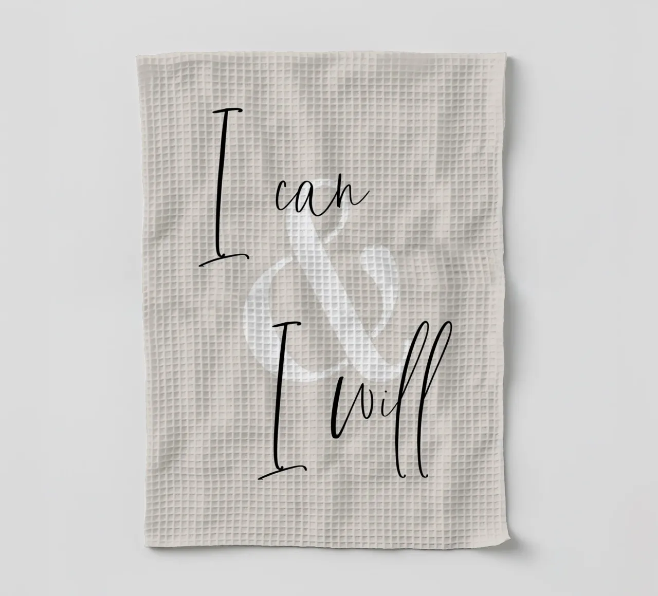 I can & I will canovaccio da cucina da Melanie Viola