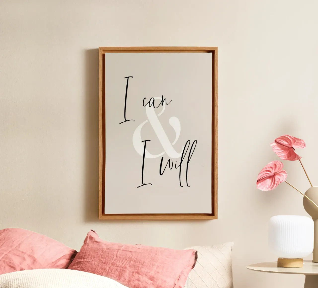 I can & I will canvas by Melanie Viola
