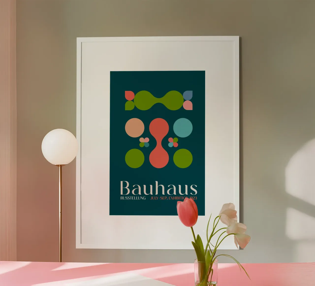 Emel Tunaboylu - Mostra Bauhaus 1923 03 poster con telaio in plastica da The Artcircle
