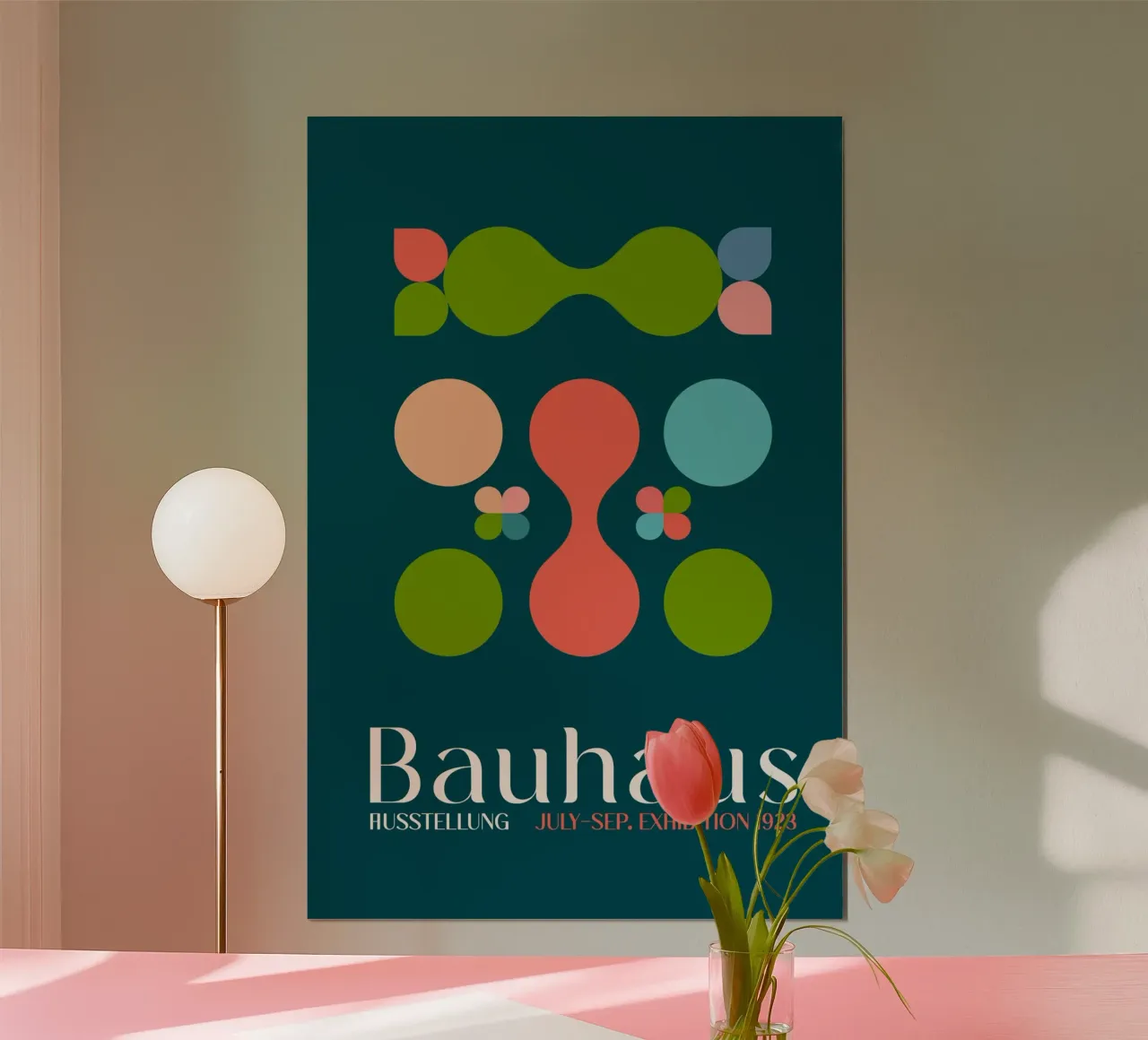 Emel Tunaboylu - Mostra Bauhaus 1923 03 poster con telaio in plastica da The Artcircle