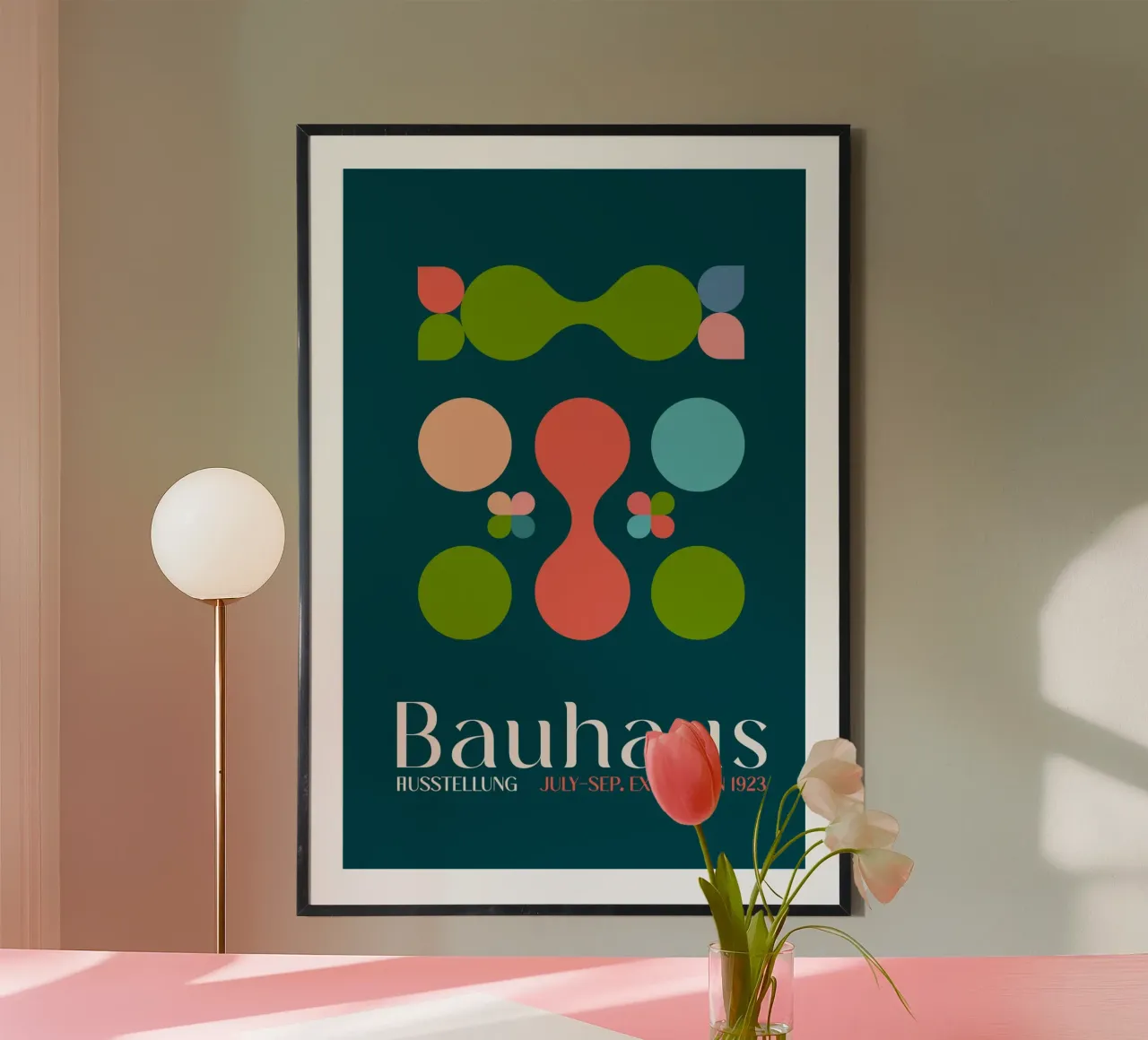 Emel Tunaboylu - Mostra Bauhaus 1923 03 poster con telaio in plastica da The Artcircle