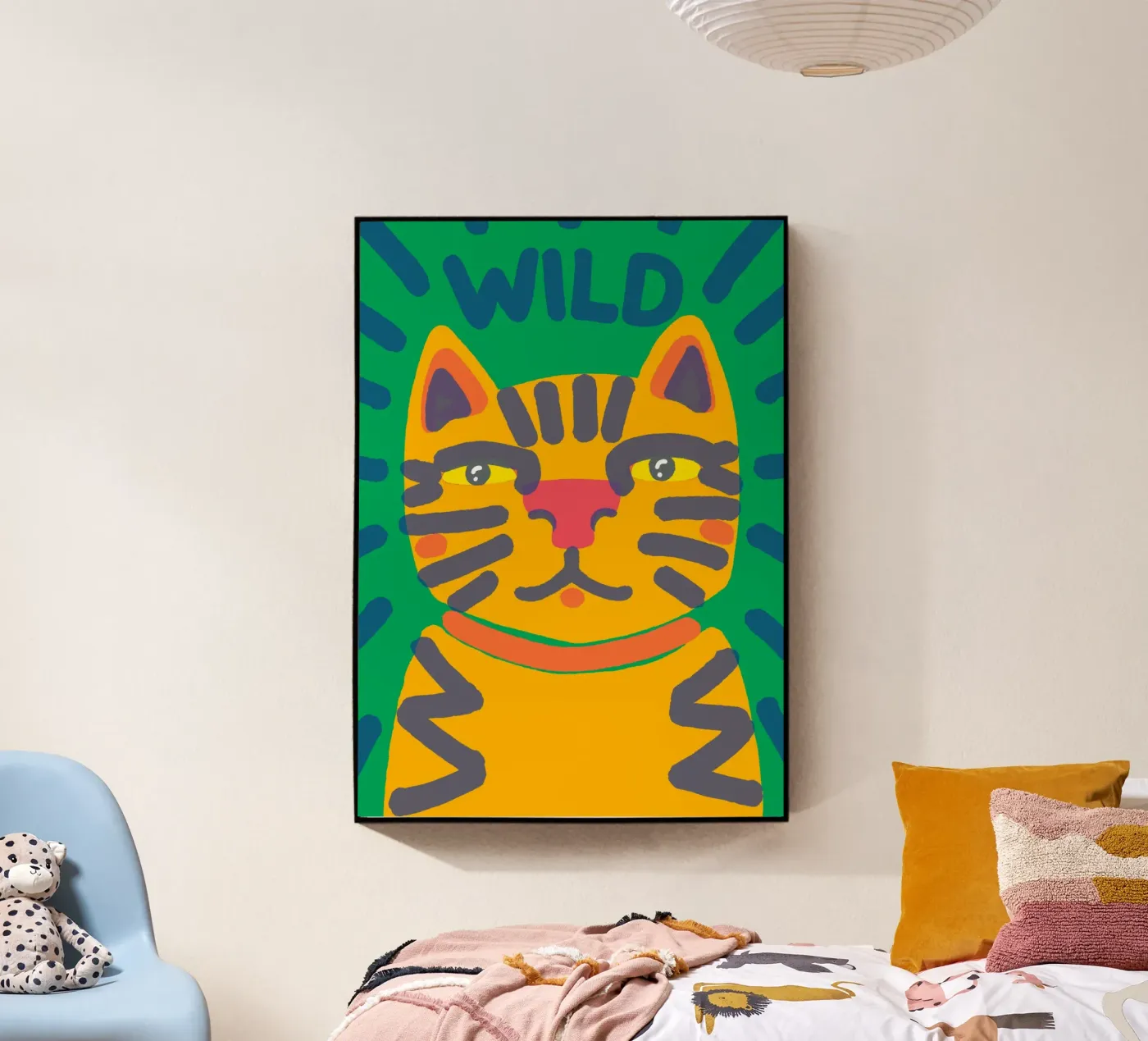 Wild Cat Acryl-Glas von Janice Jong