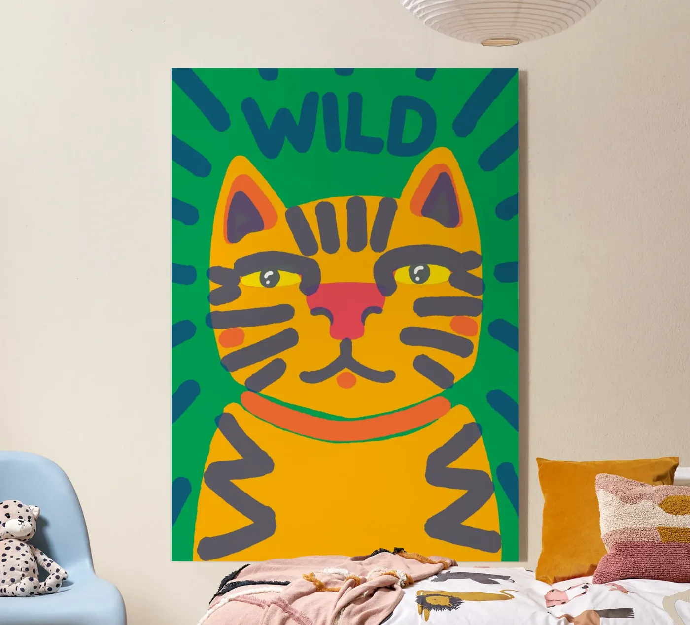 Wild Cat Acryl-Glas von Janice Jong
