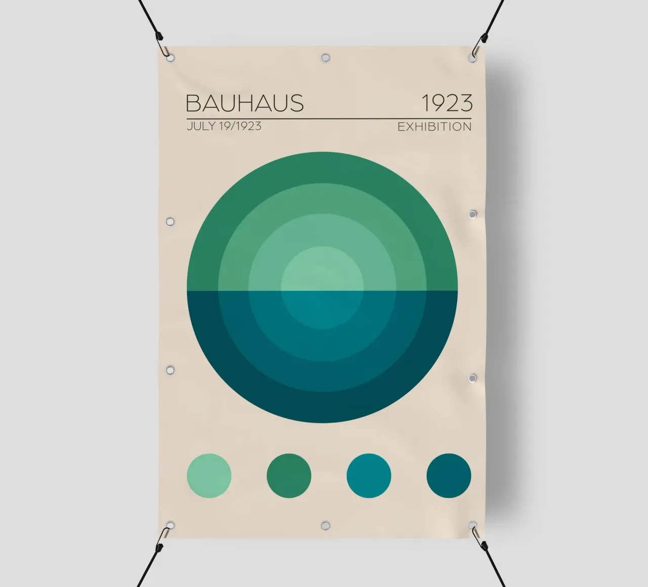 Emel Tunaboylu - Mostra Bauhaus 1923 04 telo in pvc da The Artcircle