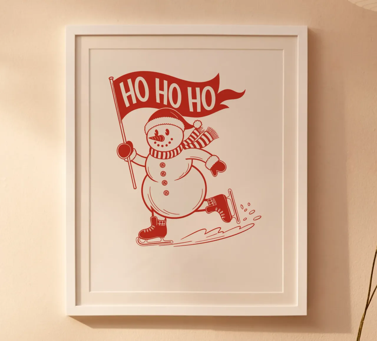 snowman ice skating carta hahnemühle da edsonramosart