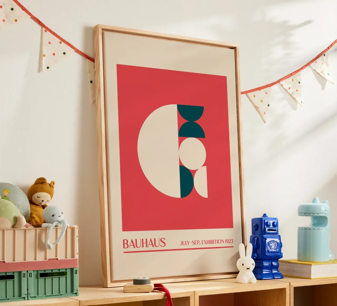 Emel Tunaboylu - Bauhaus-tentoonstelling 1923 07 canvas met Baklijst van The Artcircle