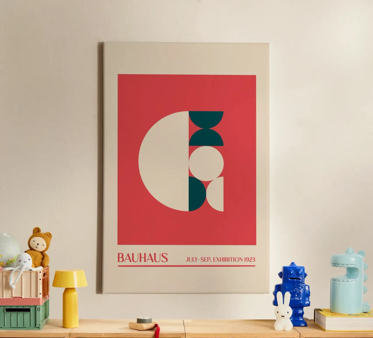 Emel Tunaboylu - Bauhaus-tentoonstelling 1923 07 canvas met Baklijst van The Artcircle