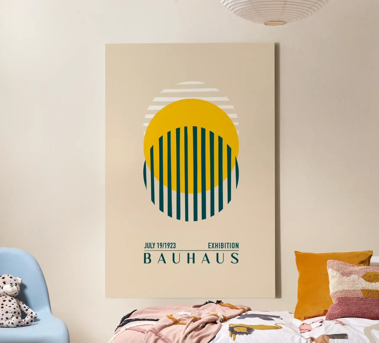 Emel Tunaboylu - Bauhaus-tentoonstelling 1923 09 canvas met Baklijst van The Artcircle
