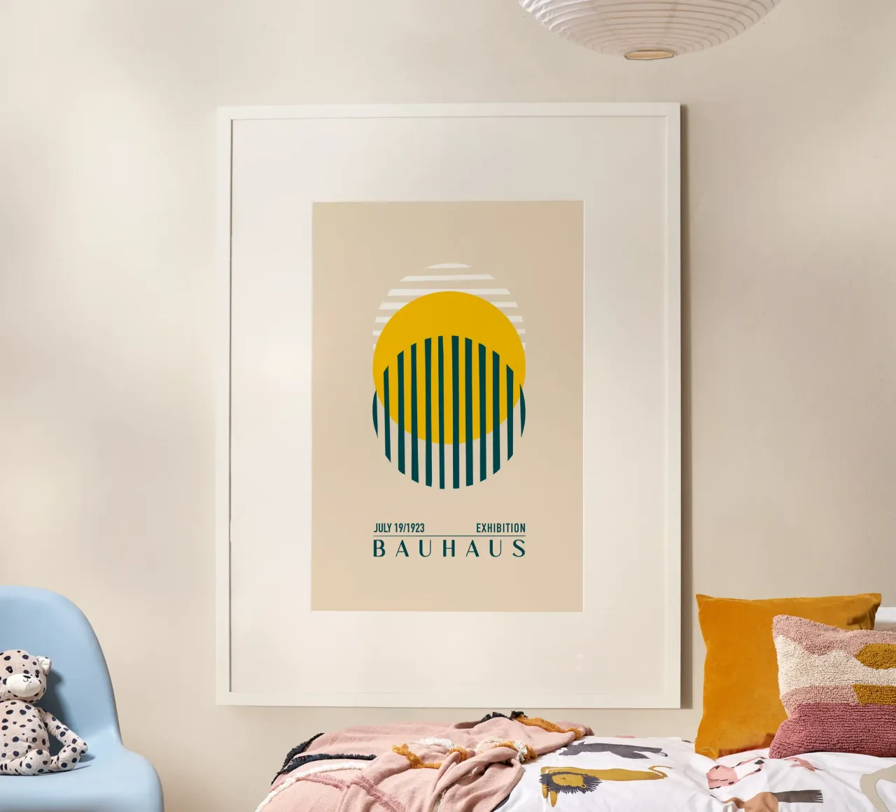 Emel Tunaboylu - Mostra Bauhaus 1923 09 poster con telaio in plastica da The Artcircle