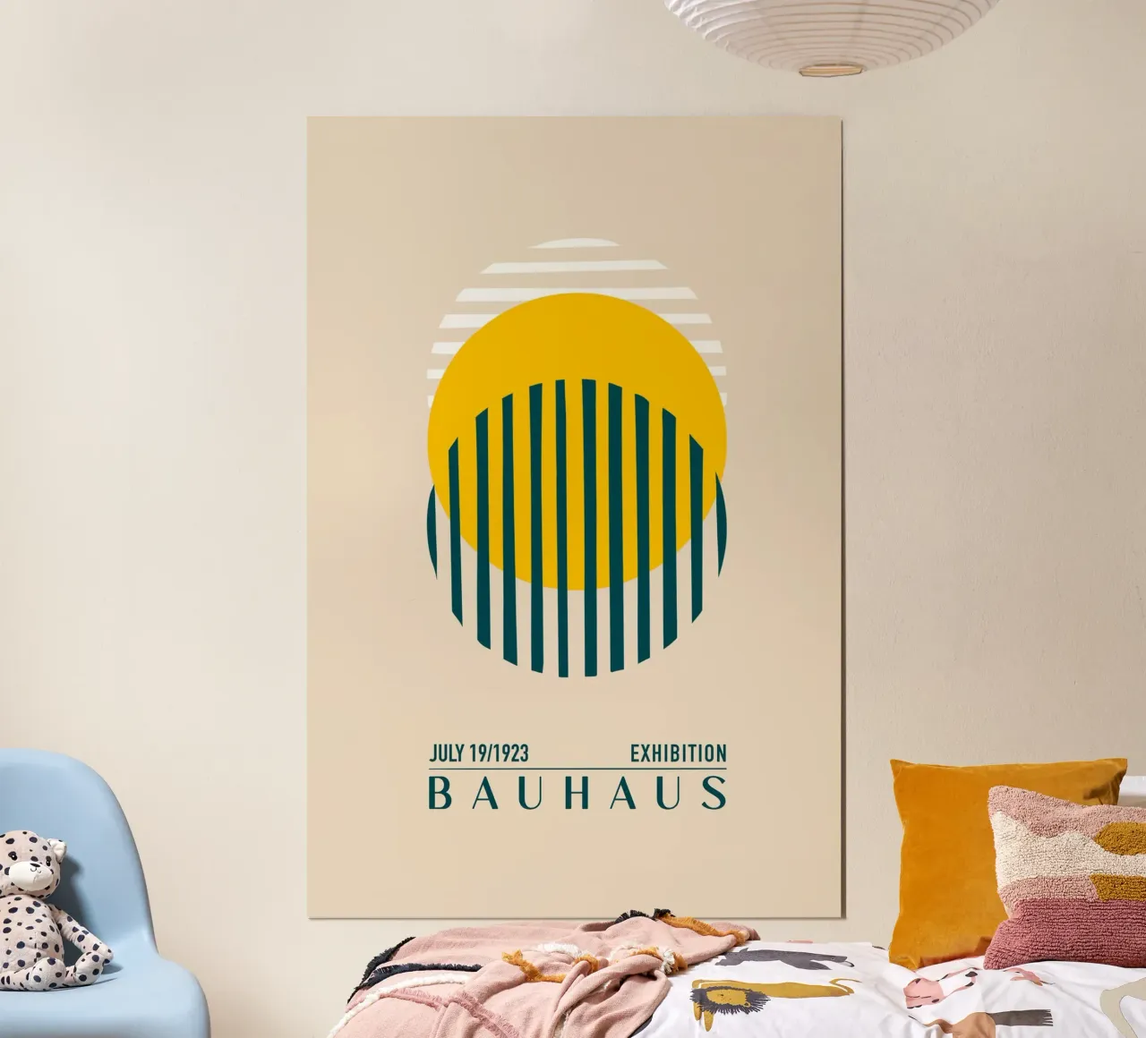 Emel Tunaboylu - Mostra Bauhaus 1923 09 poster con telaio in plastica da The Artcircle