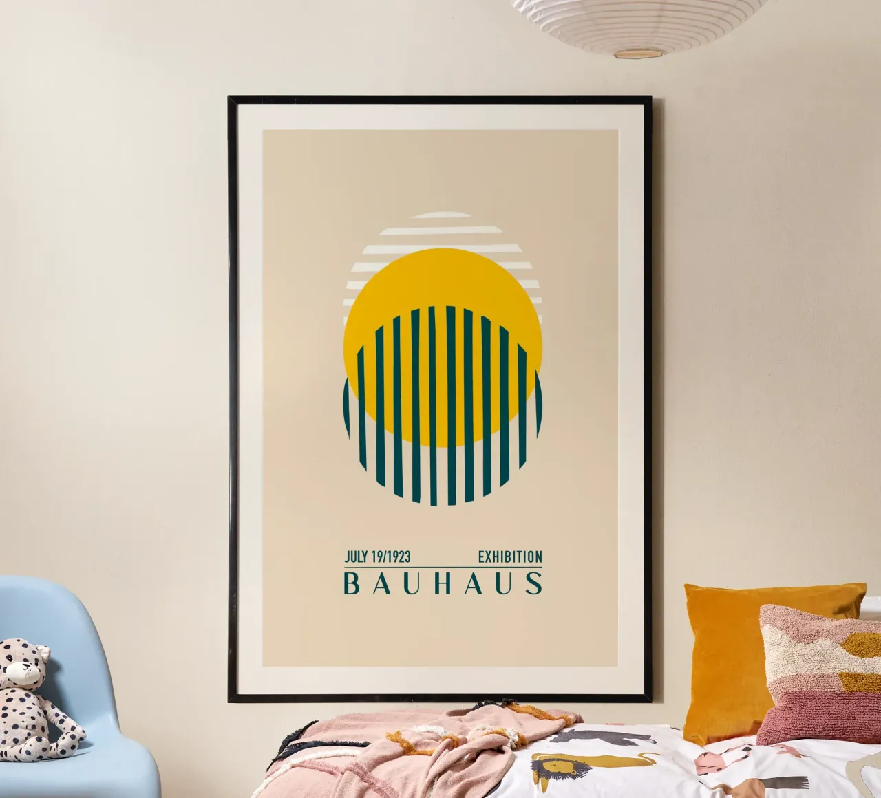 Emel Tunaboylu - Mostra Bauhaus 1923 09 poster con telaio in plastica da The Artcircle