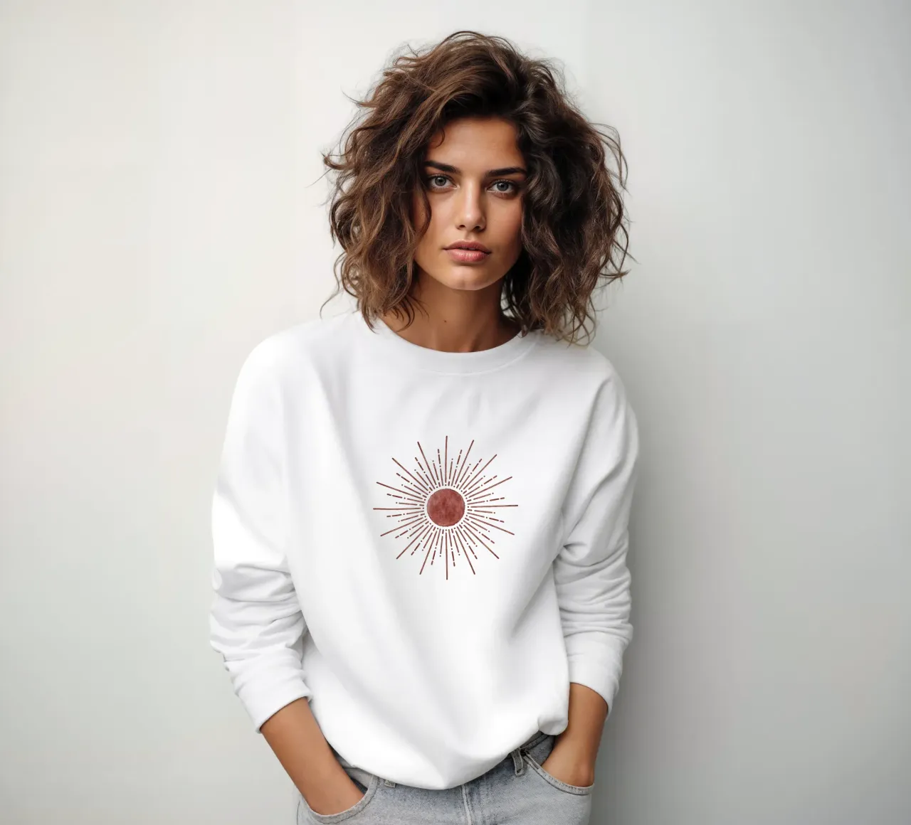Emel Tunaboylu - Sole beige felpa da The Artcircle