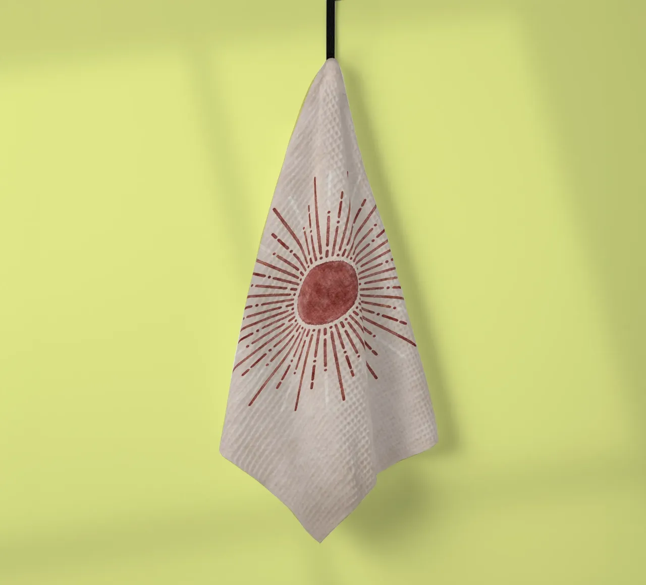 Emel Tunaboylu - Sole beige canovaccio da cucina da The Artcircle