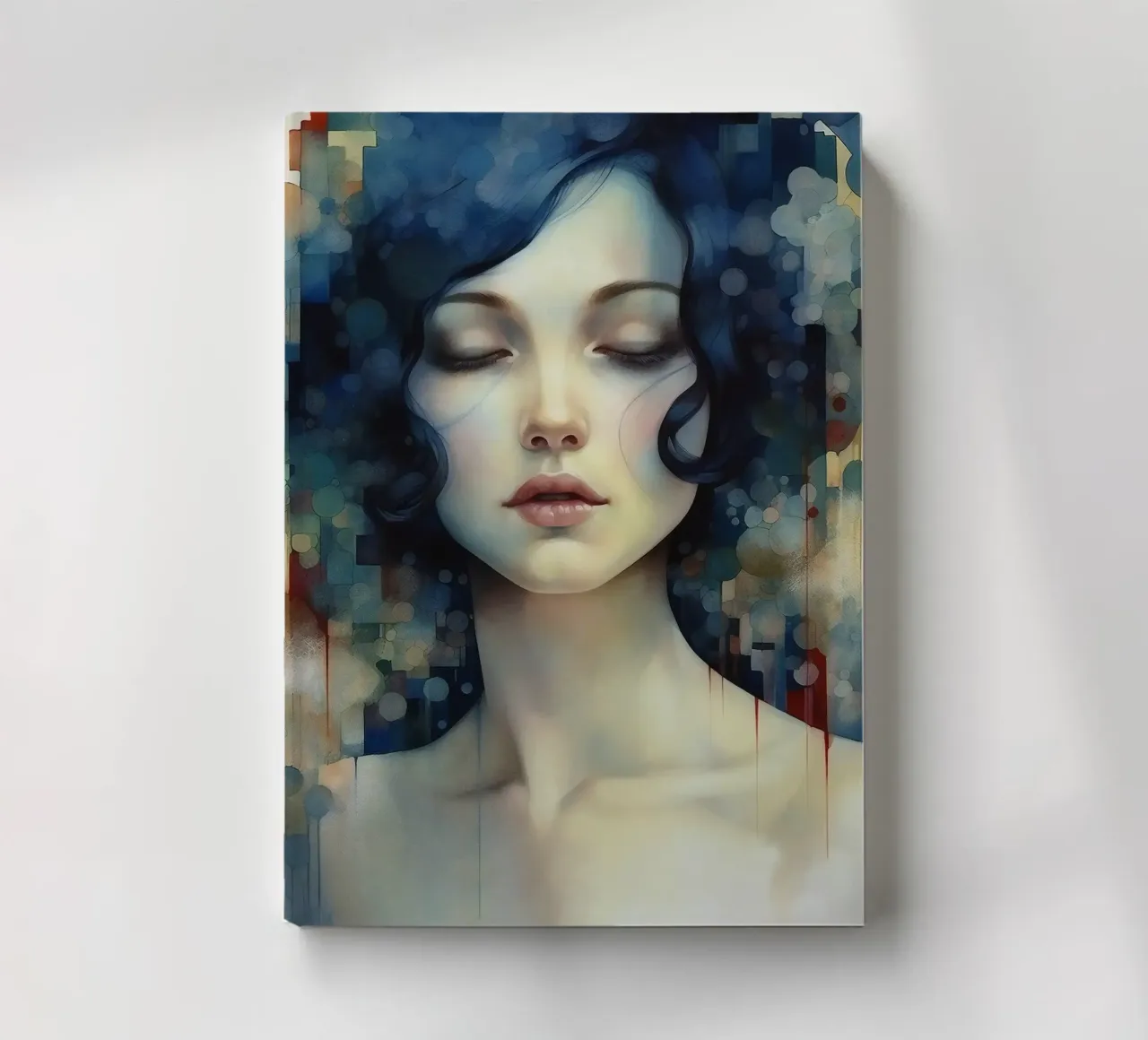 Emel Tunaboylu - Ragazza dai capelli blu con riflessi diario da The Artcircle