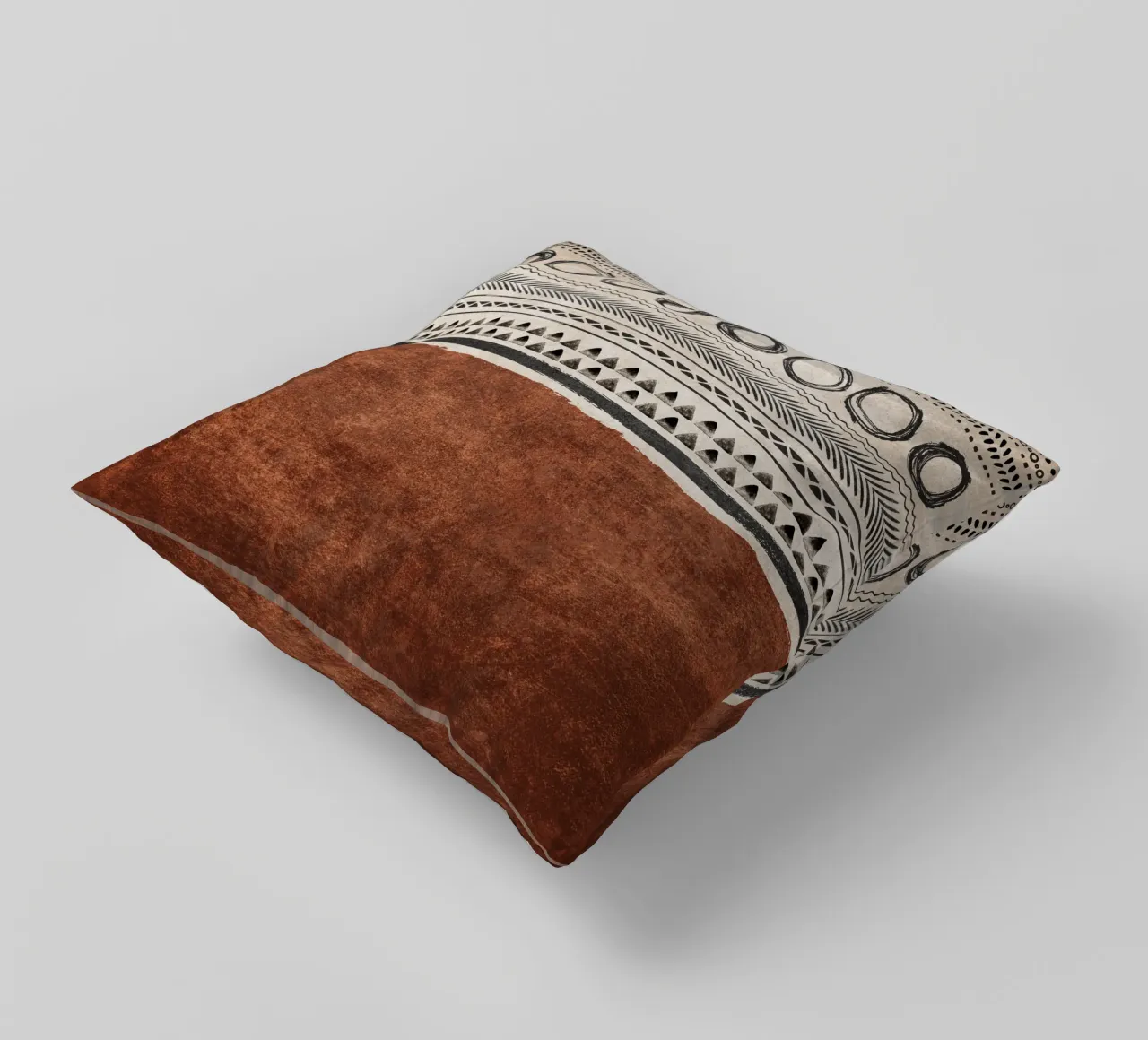 Emel Tunaboylu - Strutture Boho 01 cuscino da The Artcircle