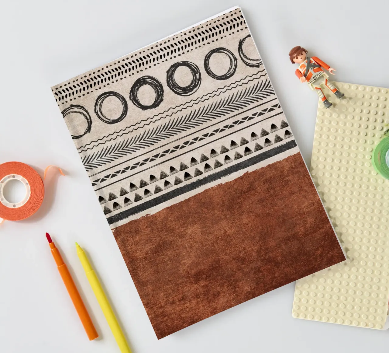 Emel Tunaboylu - Boho Structures 01 notebook by The Artcircle