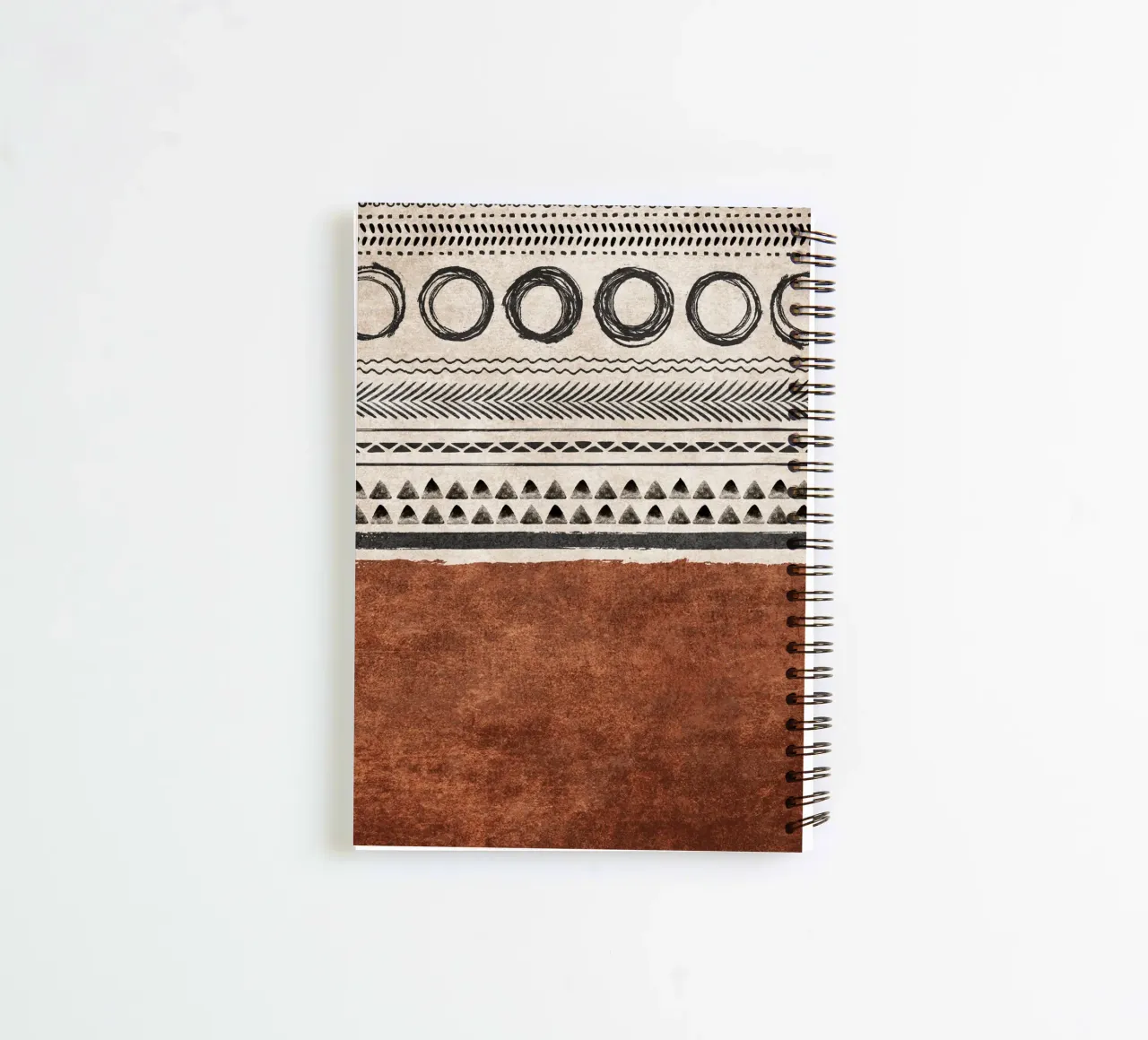 Emel Tunaboylu - Boho Structures 01 spiral notebook by The Artcircle