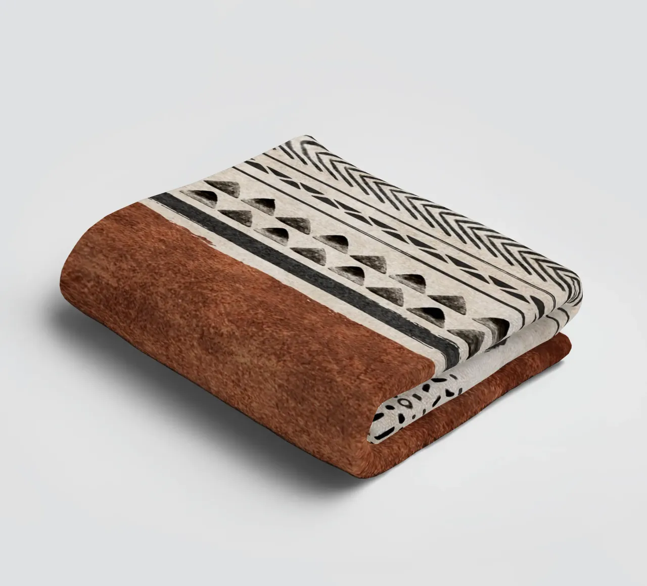 Emel Tunaboylu - Boho Structures 01 towel by The Artcircle