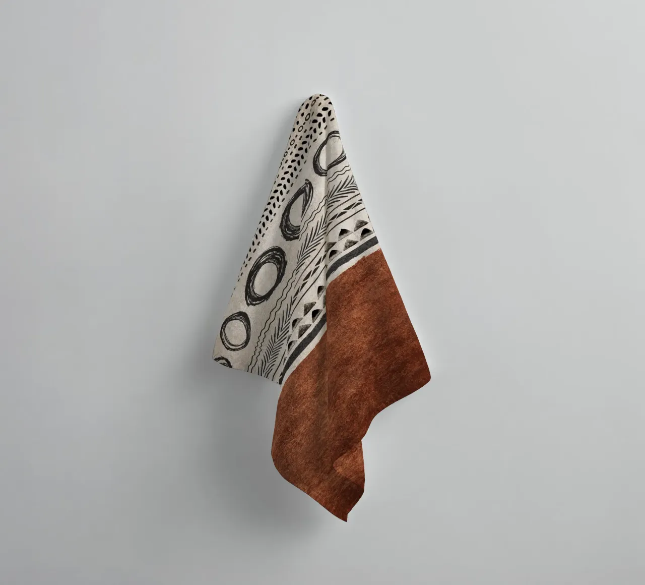 Emel Tunaboylu - Boho Structures 01 towel by The Artcircle
