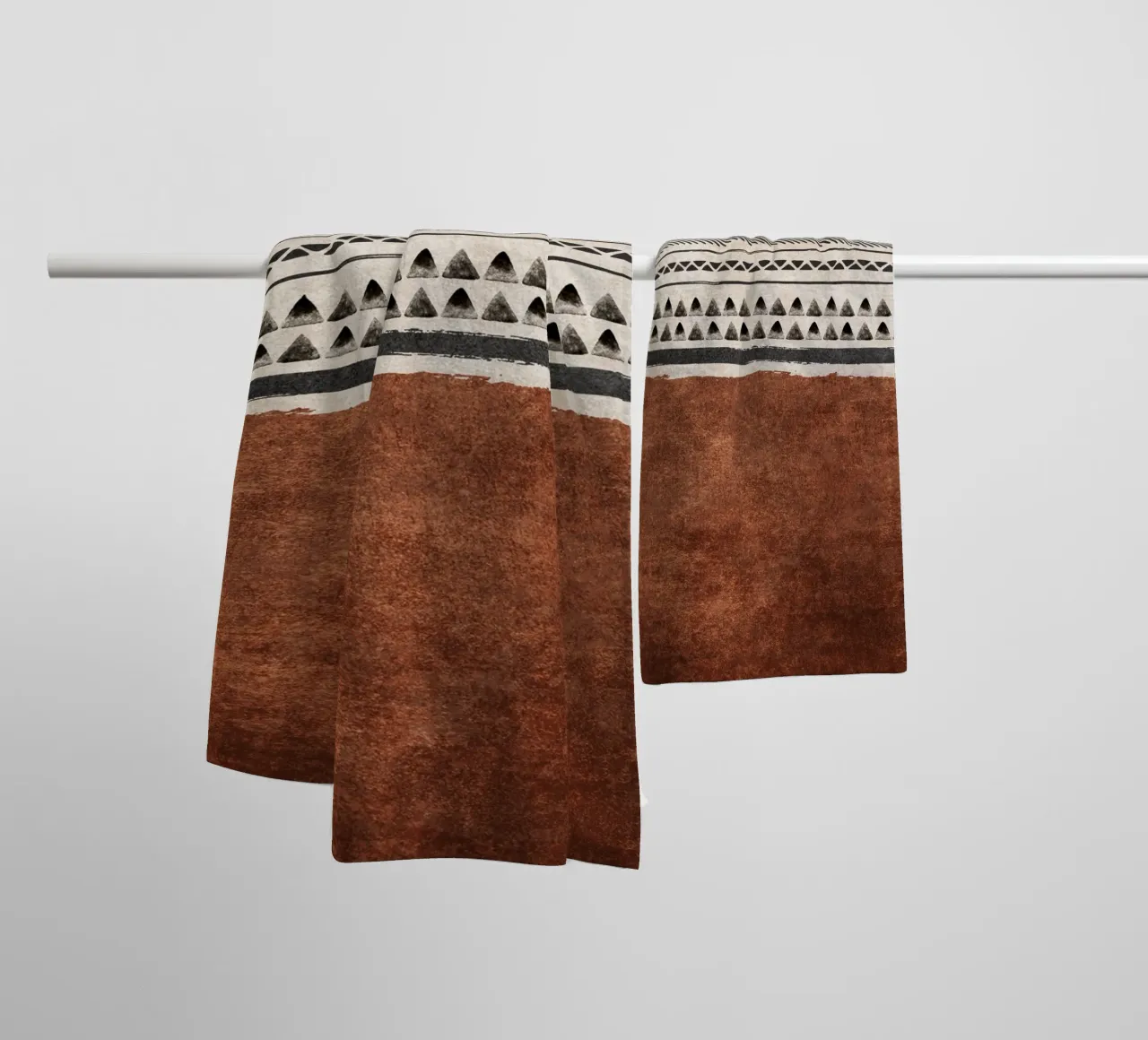 Emel Tunaboylu - Strutture Boho 01 asciugamano da bagno da The Artcircle