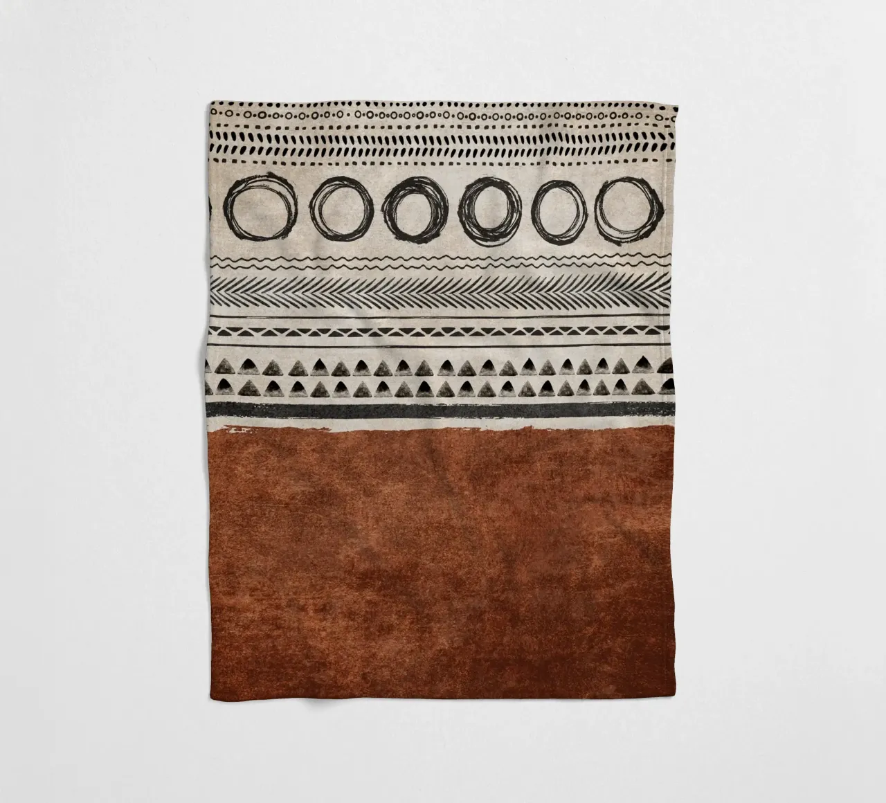 Emel Tunaboylu - Strutture Boho 01 coperta in pile da The Artcircle