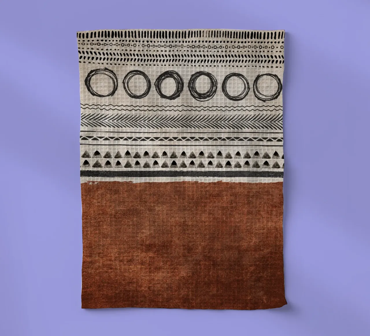 Emel Tunaboylu - Structures Boho 01 torchon de The Artcircle