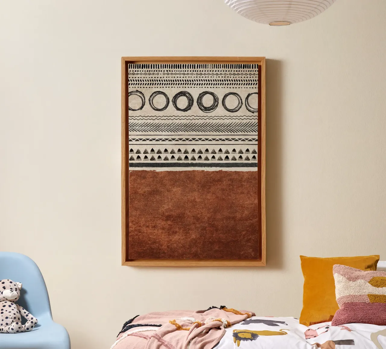Emel Tunaboylu - Boho Structures 01 canvas by The Artcircle