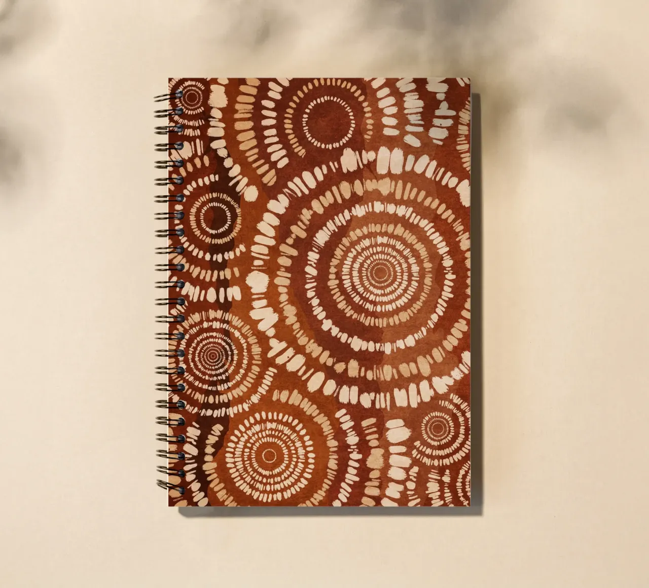 Emel Tunaboylu - Boho Structures 02 spiral notebook by The Artcircle