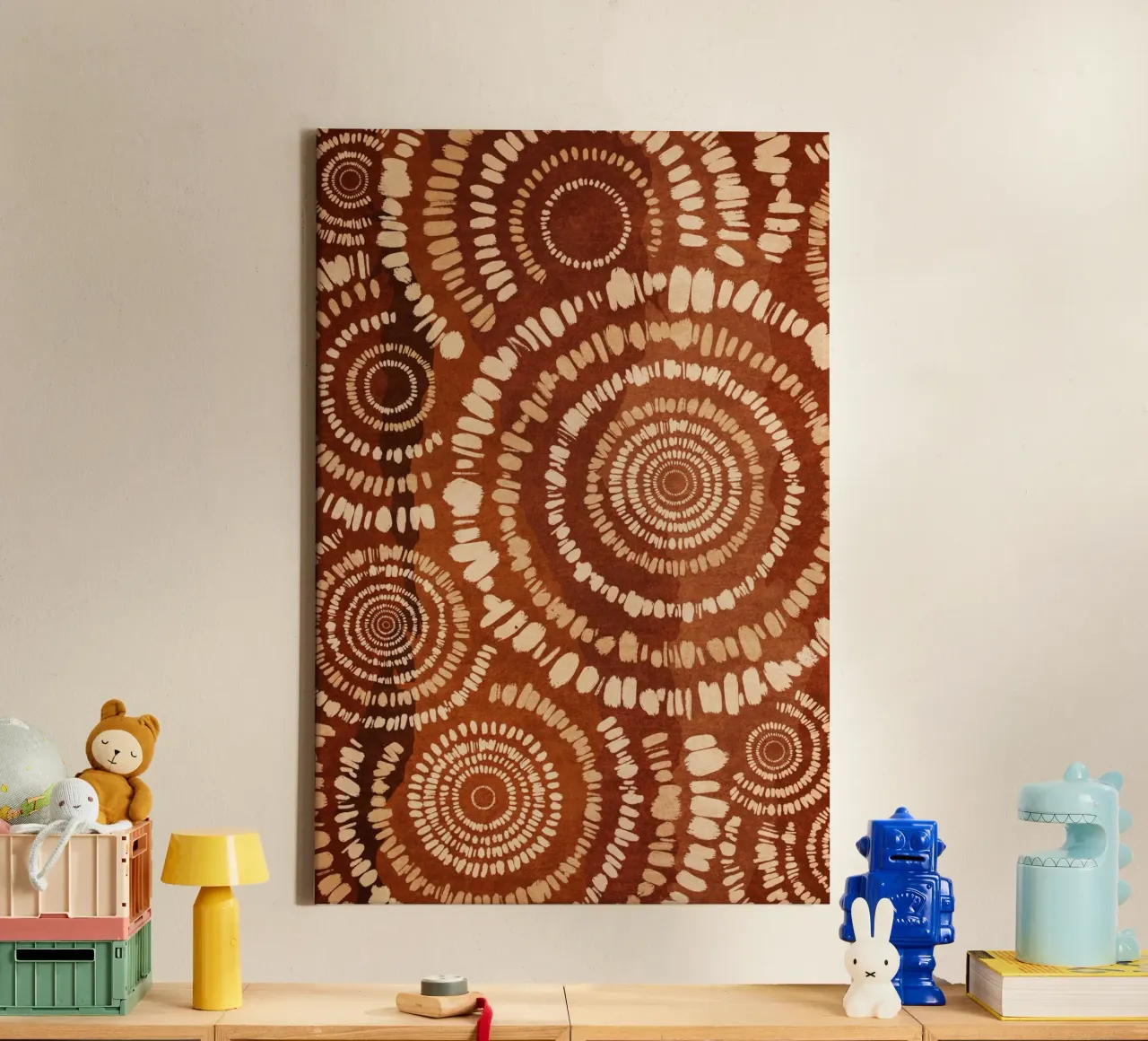 Emel Tunaboylu - Boho Structures 02 canvas by The Artcircle