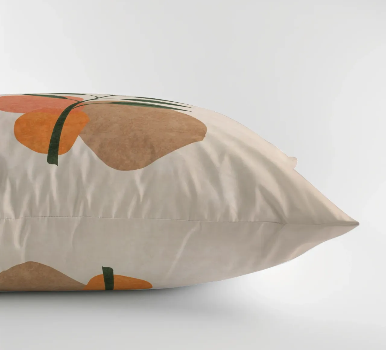 Emel Tunaboylu - Foglie di Boho 01 cuscino da The Artcircle