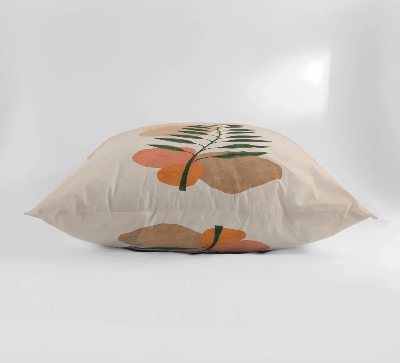 Emel Tunaboylu - Foglie di Boho 01 cuscino da The Artcircle