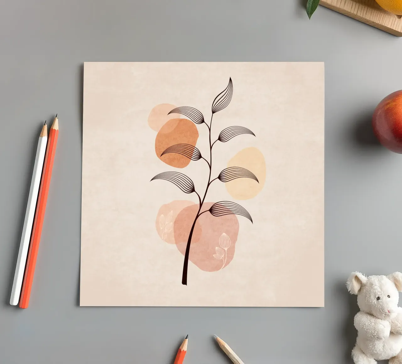 Emel Tunaboylu - Boho Leaves 02 sticker sheet by The Artcircle