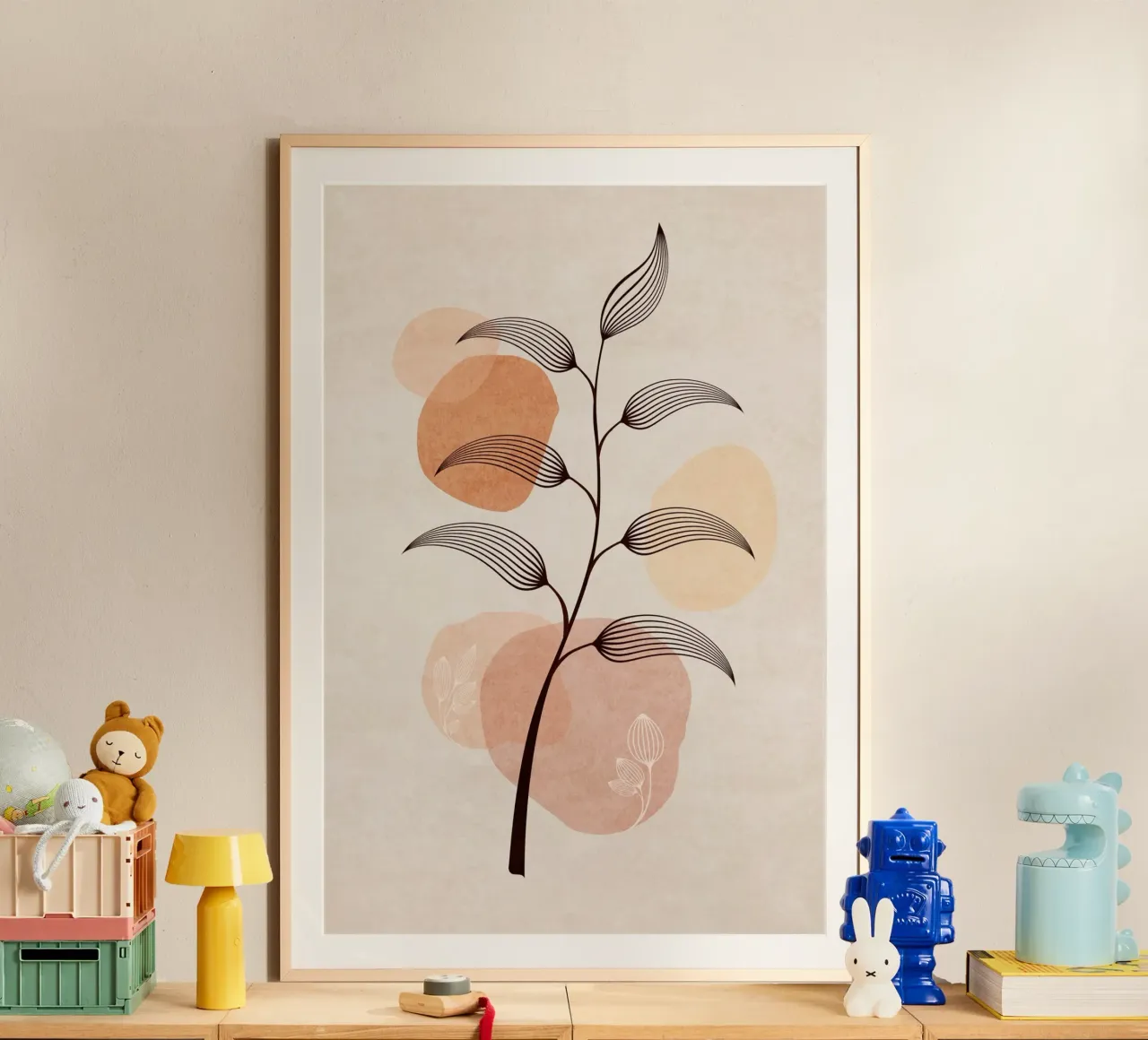 Emel Tunaboylu - Foglie di Boho 02 poster da The Artcircle