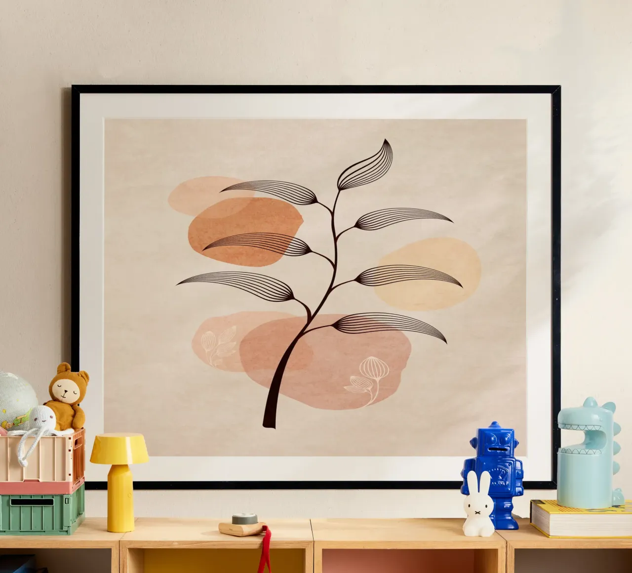 Emel Tunaboylu - Foglie di Boho 02 poster da The Artcircle